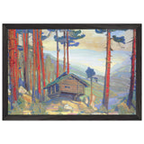 Solveig Song, Hut in the Forest by Nicholas Roerich, framed poster, view 2
