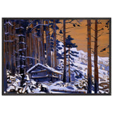 Solveig Song (Hut in the Forest) by Nicholas Roerich, framed poster, view 3