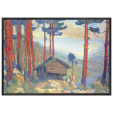 Solveig Song, Hut in the Forest by Nicholas Roerich, framed poster, view 3