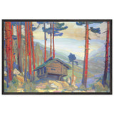 Solveig Song, Hut in the Forest by Nicholas Roerich, framed poster