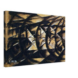 Speed of a Motorcycle (study) by Giacomo Balla, canvas