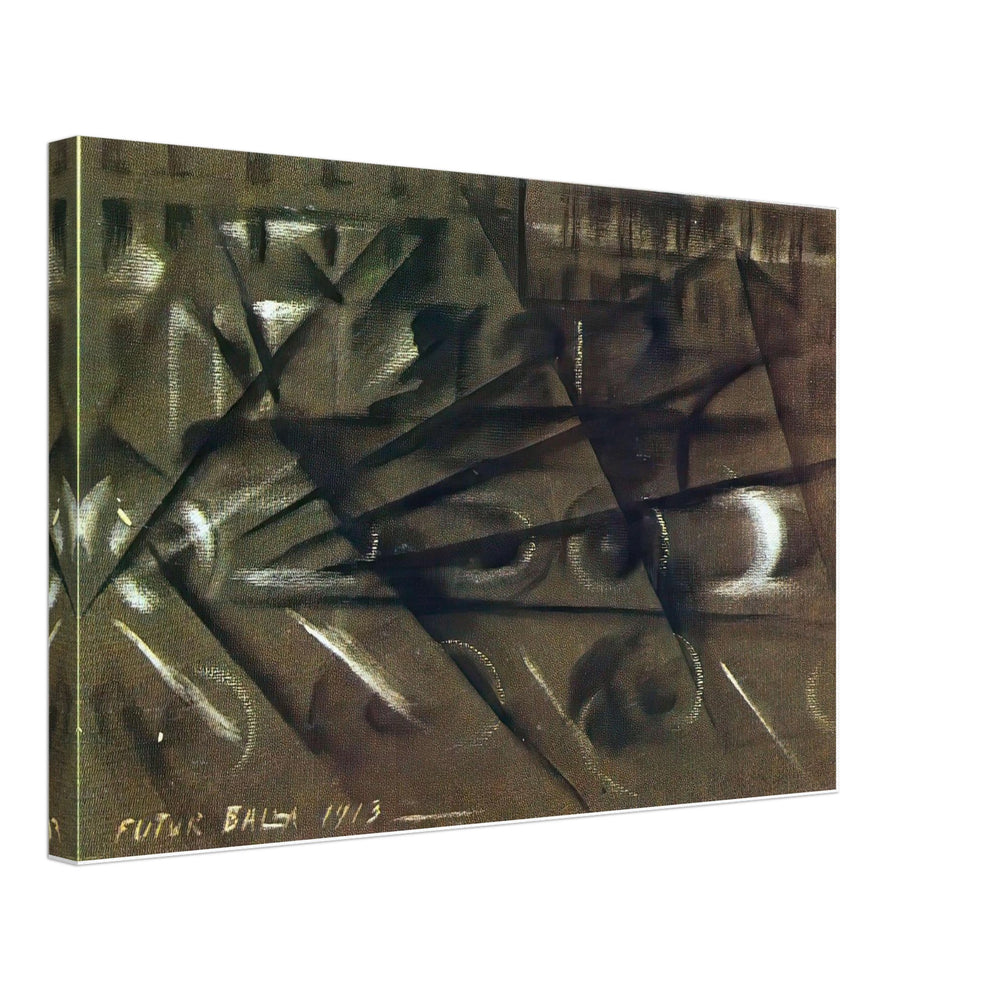 Speed of an Automobile (study) by Giacomo Balla, canvas