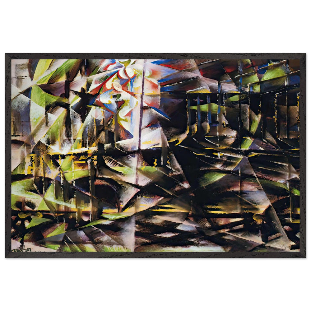 Speeding Automobile by Giacomo Balla, framed poster