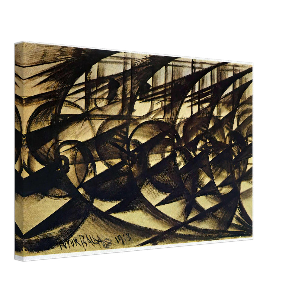 Speeding Car (study). Abstract Speed by Giacomo Balla, canvas