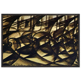 Speeding Car (study). Abstract Speed by Giacomo Balla, framed poster