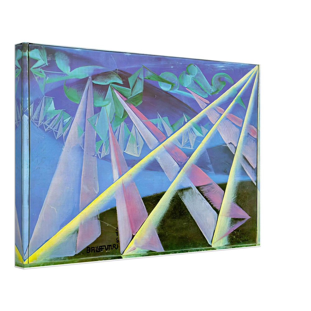 Spirit-form transformation by Giacomo Balla, canvas