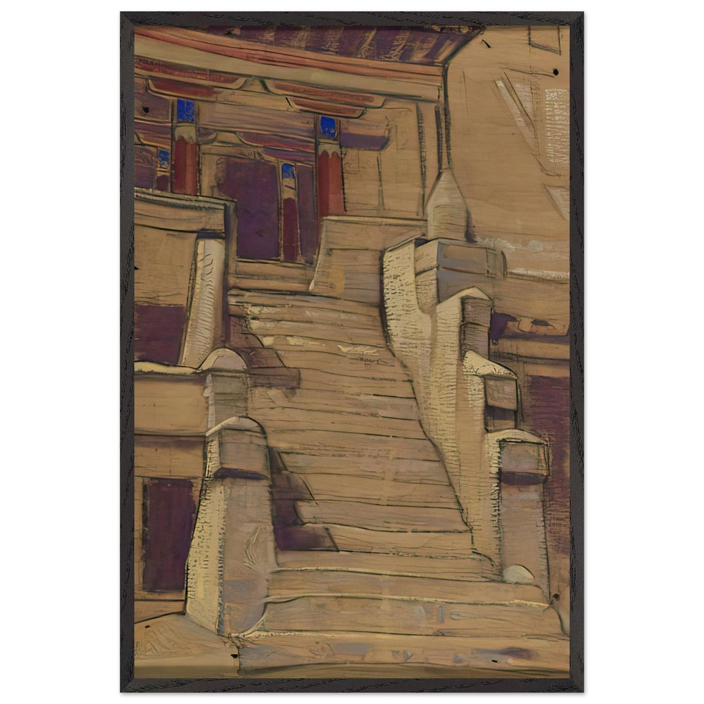 Spitok, Ladakh by Nicholas Roerich, framed poster