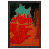 Spots of Sunlight on the Terrace by Maurice Denis, framed poster, view 2