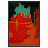 Spots of Sunlight on the Terrace by Maurice Denis, framed poster