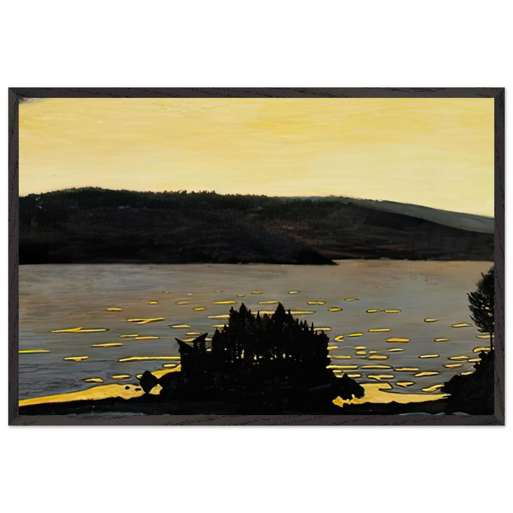 Spring Evening During the Ice Break by Hugo Simberg, framed poster