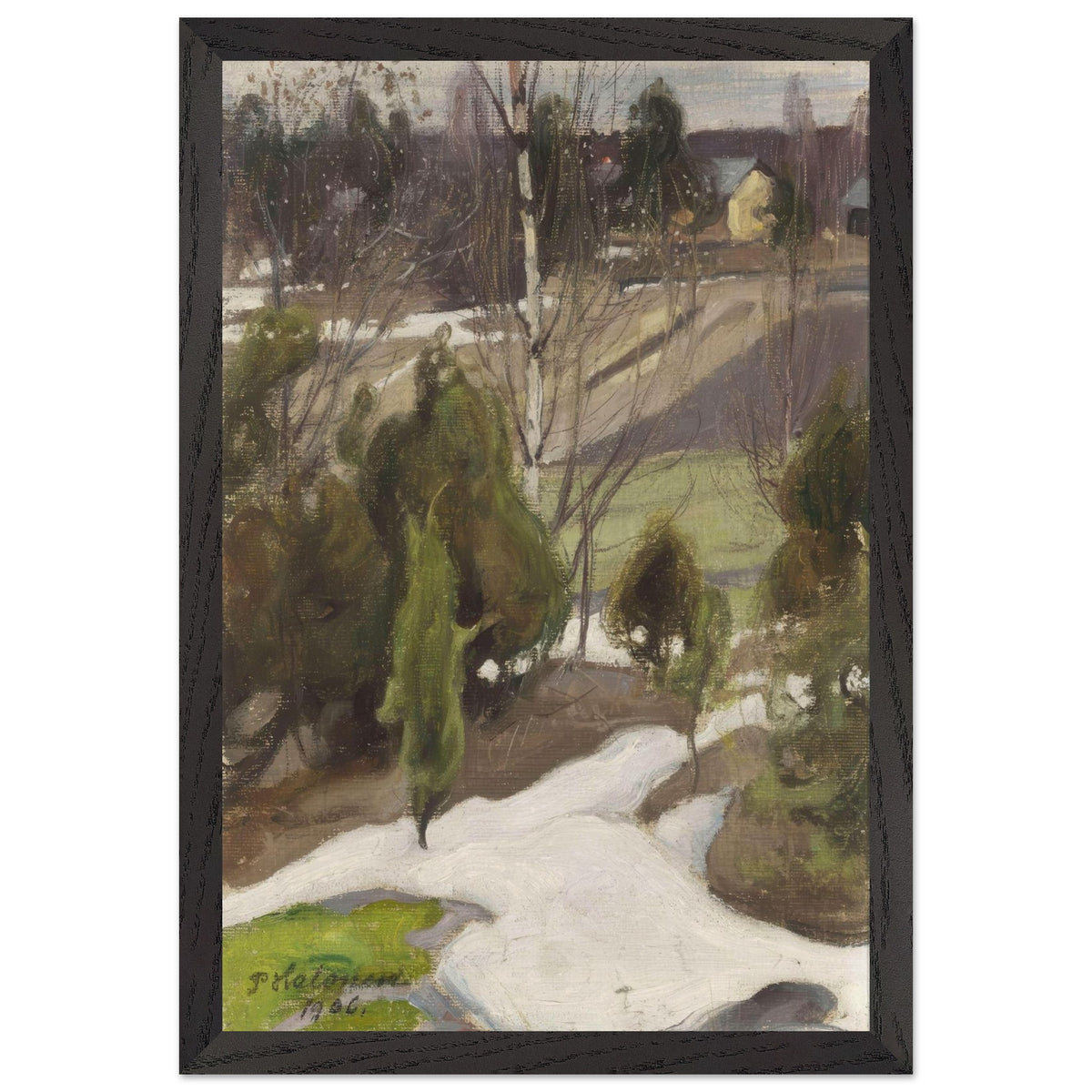 Spring Frost by Pekka Halonen, framed poster, view 2
