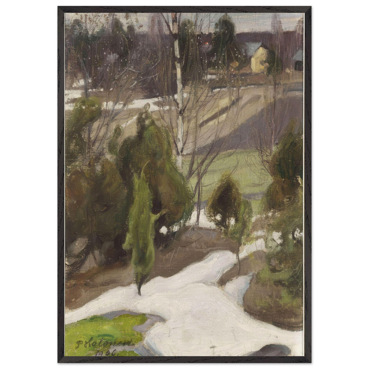 Spring Frost by Pekka Halonen, framed poster, view 3