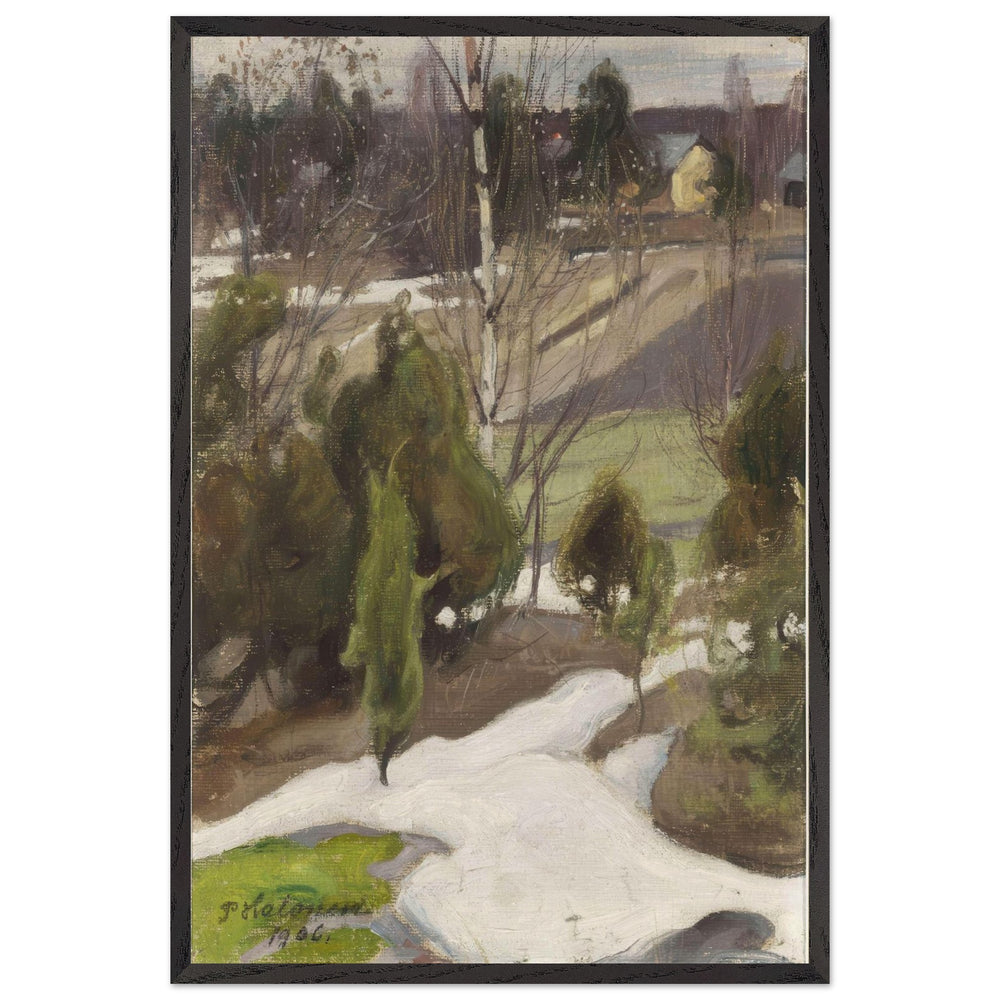 Spring Frost by Pekka Halonen, framed poster