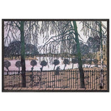 Spring Motif. View from Stone Island to Krestovsky and Yelagin Islands by Anna Ostroumova-Lebedeva, framed poster