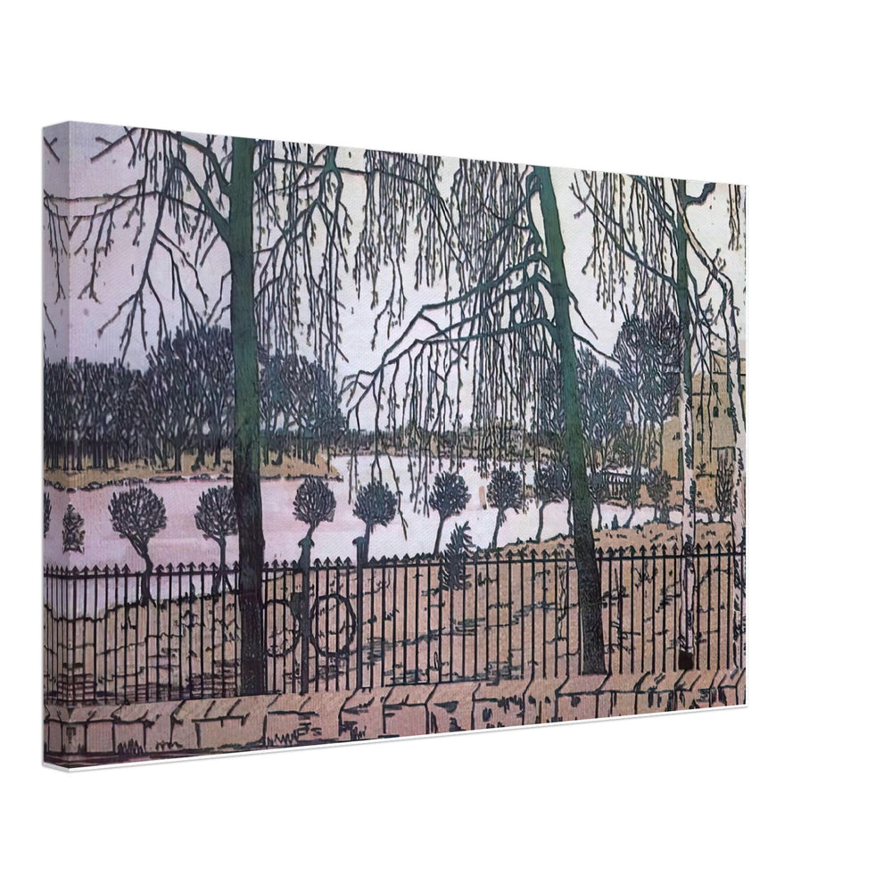 Spring Motif. View from Stone Island to Krestovsky and Yelagin Islands by Anna Ostroumova-Lebedeva, canvas