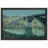 Spring Night, Harlem River by Ernest Lawson, framed poster, view 2