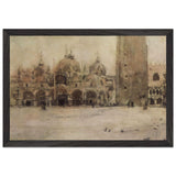 St. Mark Plaza in Venice by Valentin Serov, framed poster, view 2