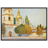 St. Michaels Cathedral in Kyiv by Vasyl Hryhorovych Krychevsky, framed poster, view 3