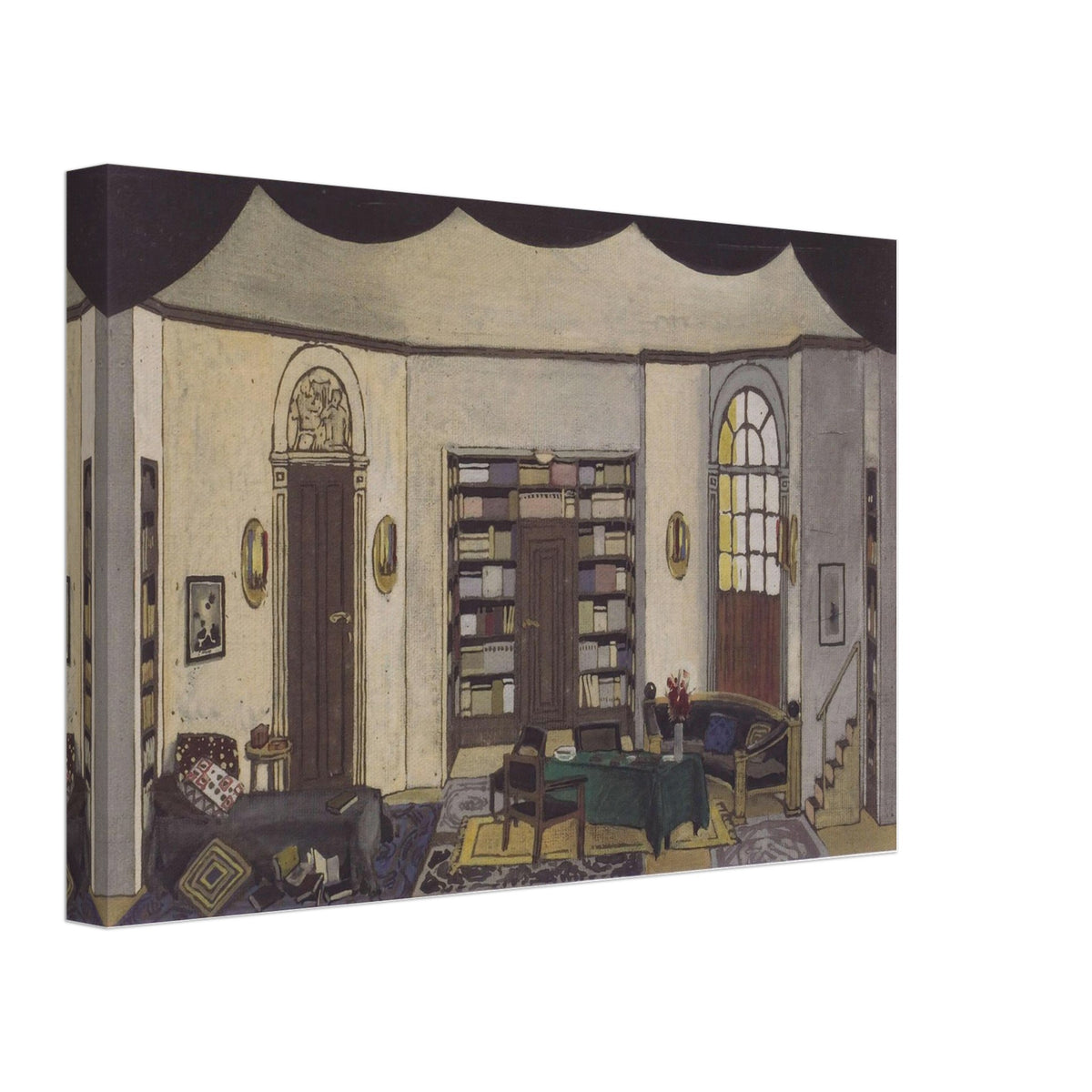 Stage Design for The Phantom of Hermann Bahr by Koloman Moser, canvas, view 2