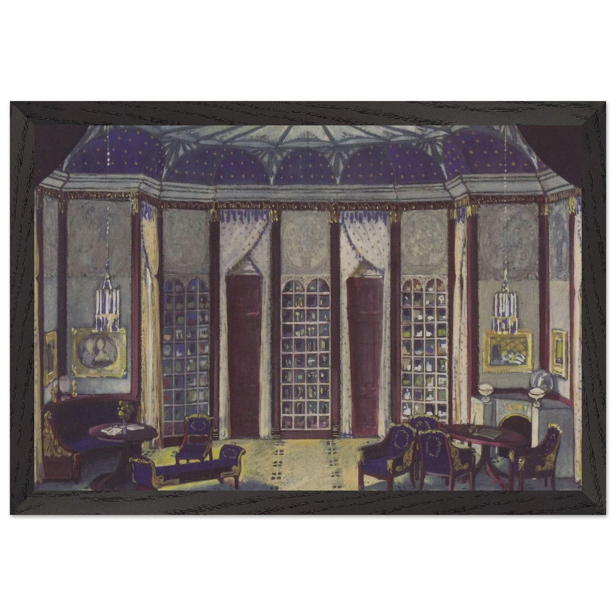Stage Design for The Phantom of Hermann Bahr by Koloman Moser, framed poster, view 2