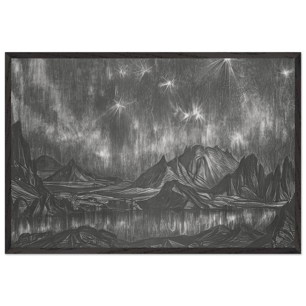 Stars by Konstantin Bogaevsky, framed poster