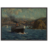 Steamer Leaving Avalon, Catalina Island by Granville Redmond, framed poster, view 3