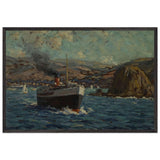 Steamer Leaving Avalon, Catalina Island by Granville Redmond, framed poster