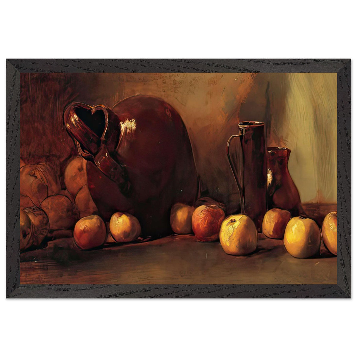 Still Life Jug with Fruit by Guy Rose, framed poster, view 2