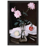 Still Life, Pink Roses by Samuel Peploe, framed poster, view 2