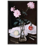 Still Life, Pink Roses by Samuel Peploe, framed poster