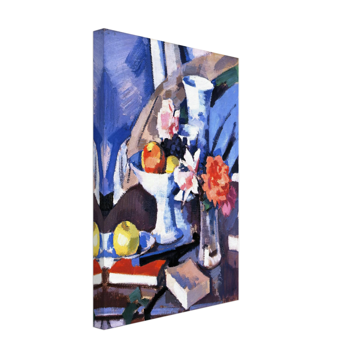 Still Life, Roses and Book by Samuel Peploe, canvas, view 2
