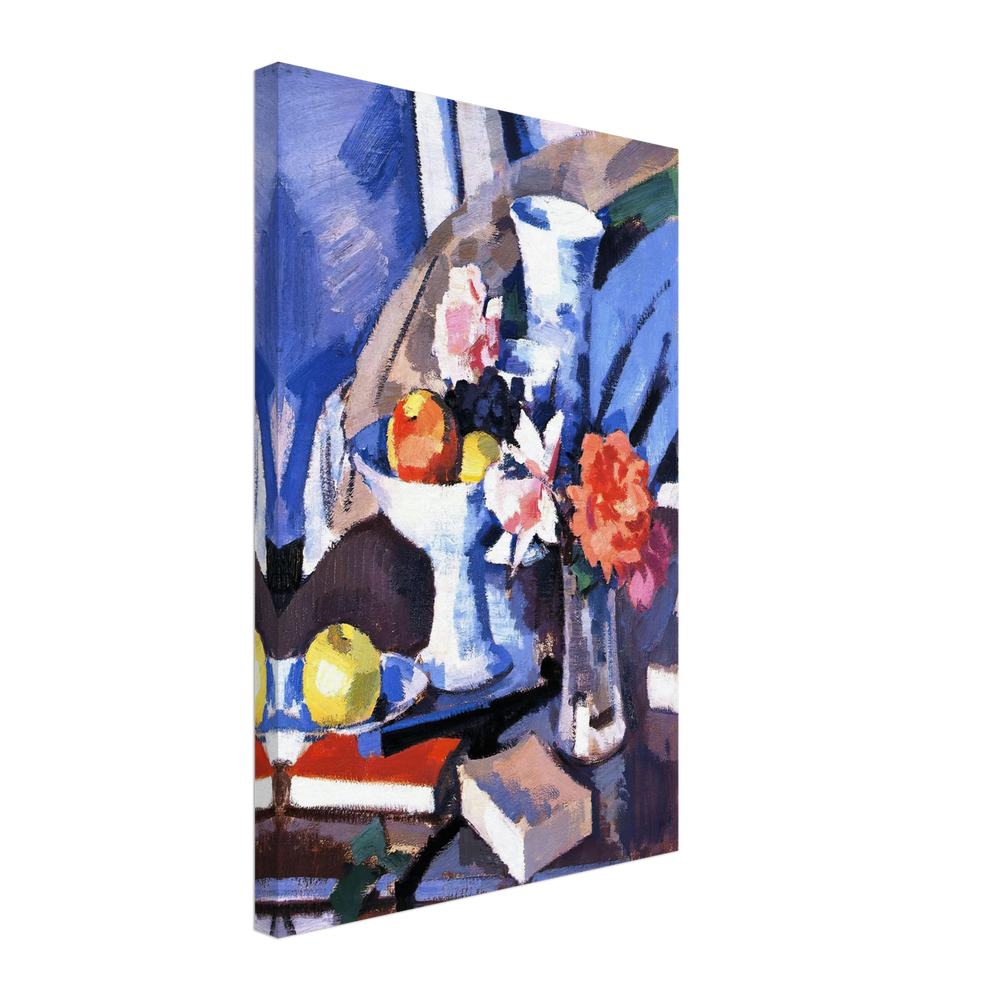 Still Life, Roses and Book by Samuel Peploe, canvas
