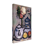 Still Life: Teapot with Flowers and Fruit by John Duncan Fergusson, canvas, view 2
