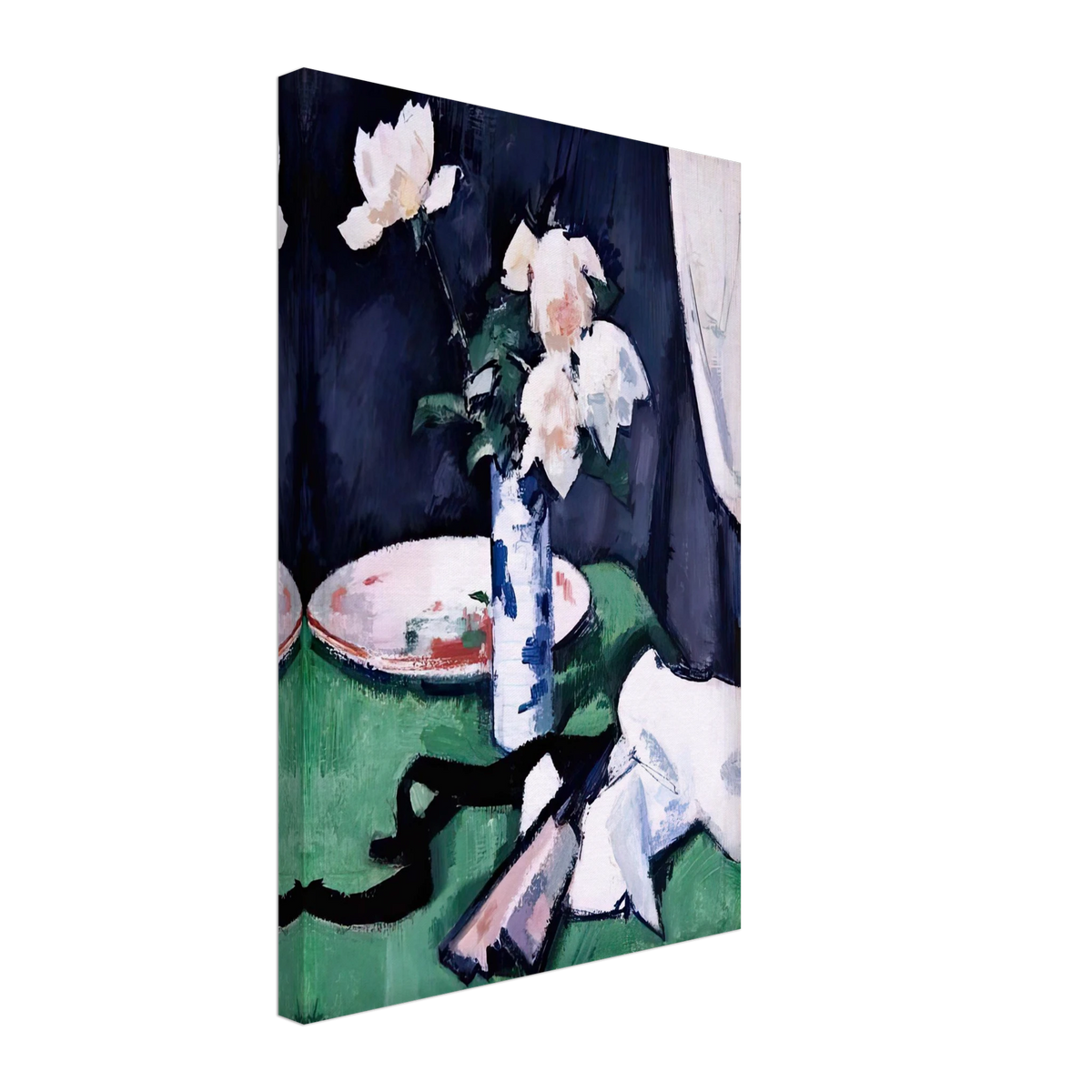 Still Life, White Roses by Samuel Peploe, canvas