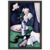 Still Life, White Roses by Samuel Peploe, framed poster, view 2