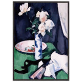 Still Life, White Roses by Samuel Peploe, framed poster, view 3