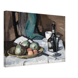 Still Life with a Bowl of Fruit, Bottle, Cup and Glass by Samuel Peploe, canvas
