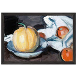 Still Life with a Melon and Apples by Samuel Peploe, framed poster, view 2