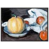Still Life with a Melon and Apples by Samuel Peploe, framed poster, view 3
