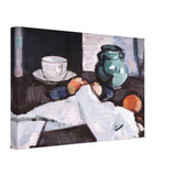 Still Life with Bowl of Fruit, Jug, Cup and Saucer by Samuel Peploe, canvas, view 2