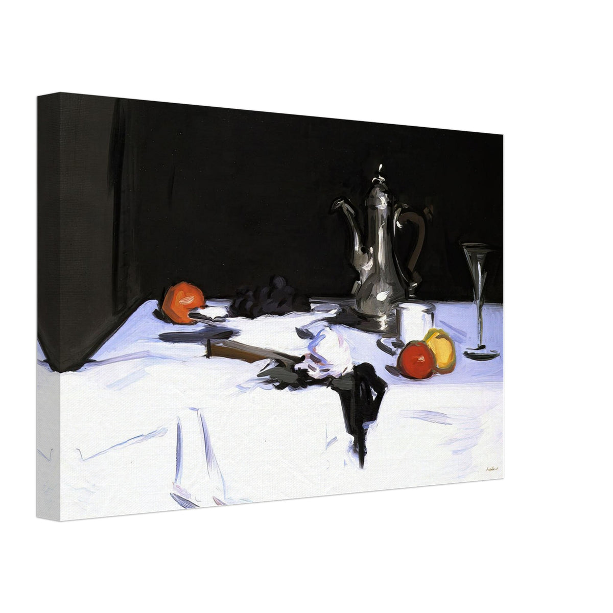 Still Life with Coffee Pot by Samuel Peploe, canvas, view 2
