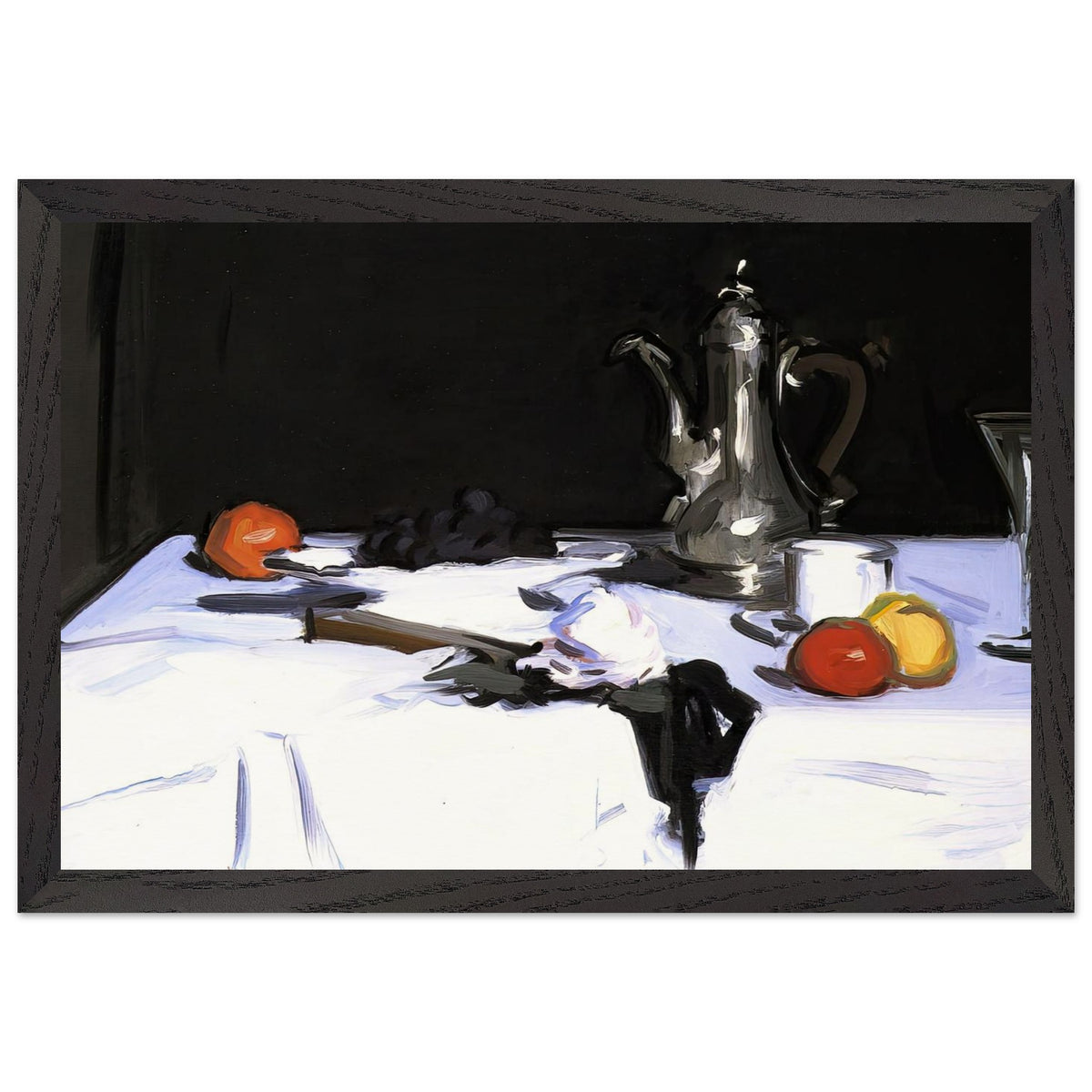 Still Life with Coffee Pot by Samuel Peploe, framed poster, view 2