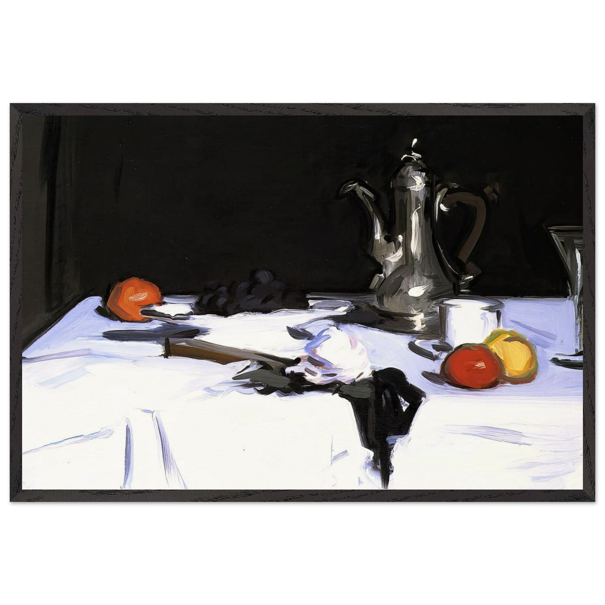 Still Life with Coffee Pot by Samuel Peploe, framed poster