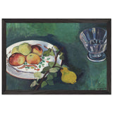 Still Life with Flowers and Fruits by Suzanne Valadon, framed poster, view 2