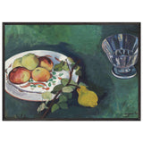 Still Life with Flowers and Fruits by Suzanne Valadon, framed poster, view 3