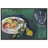 Still Life with Flowers and Fruits by Suzanne Valadon, framed poster