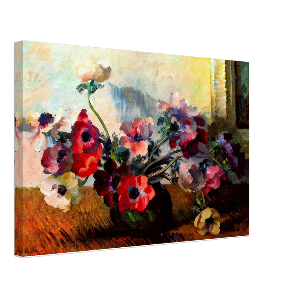 Still Life with Flowers by Stefan Popescu, canvas