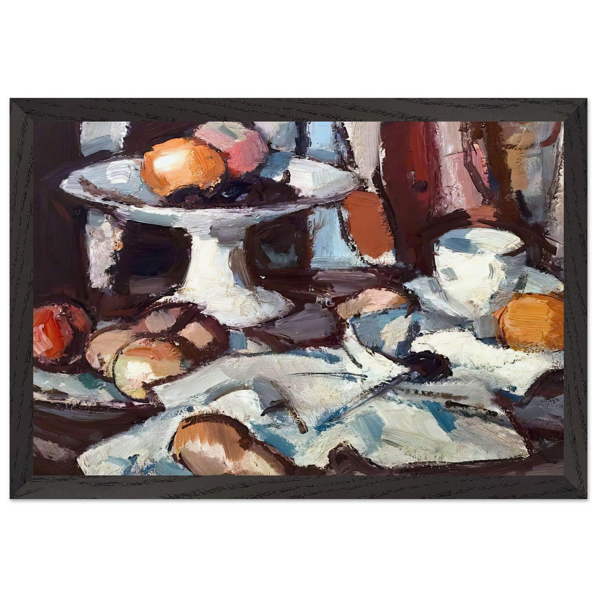 Still Life with Fruit by Samuel Peploe, framed poster, view 2