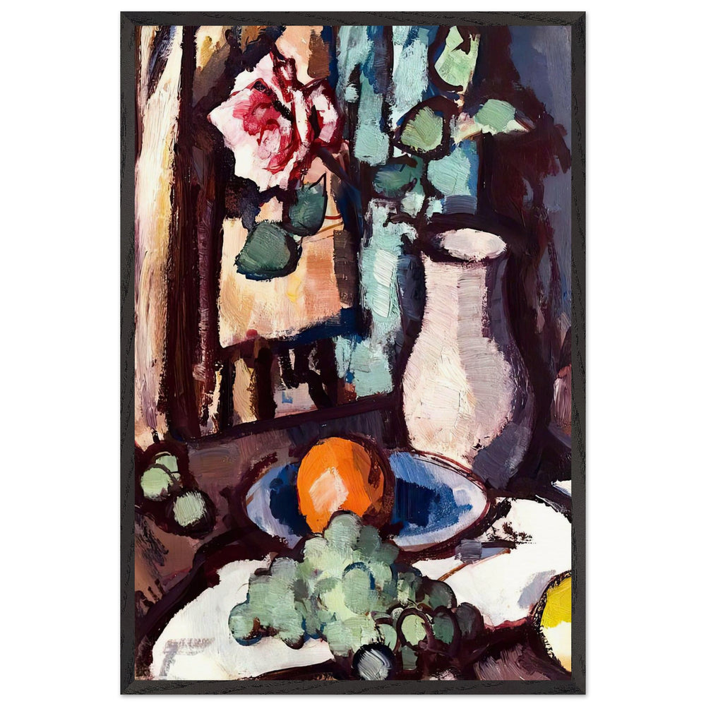 Still Life with Fruit by Samuel Peploe, framed poster