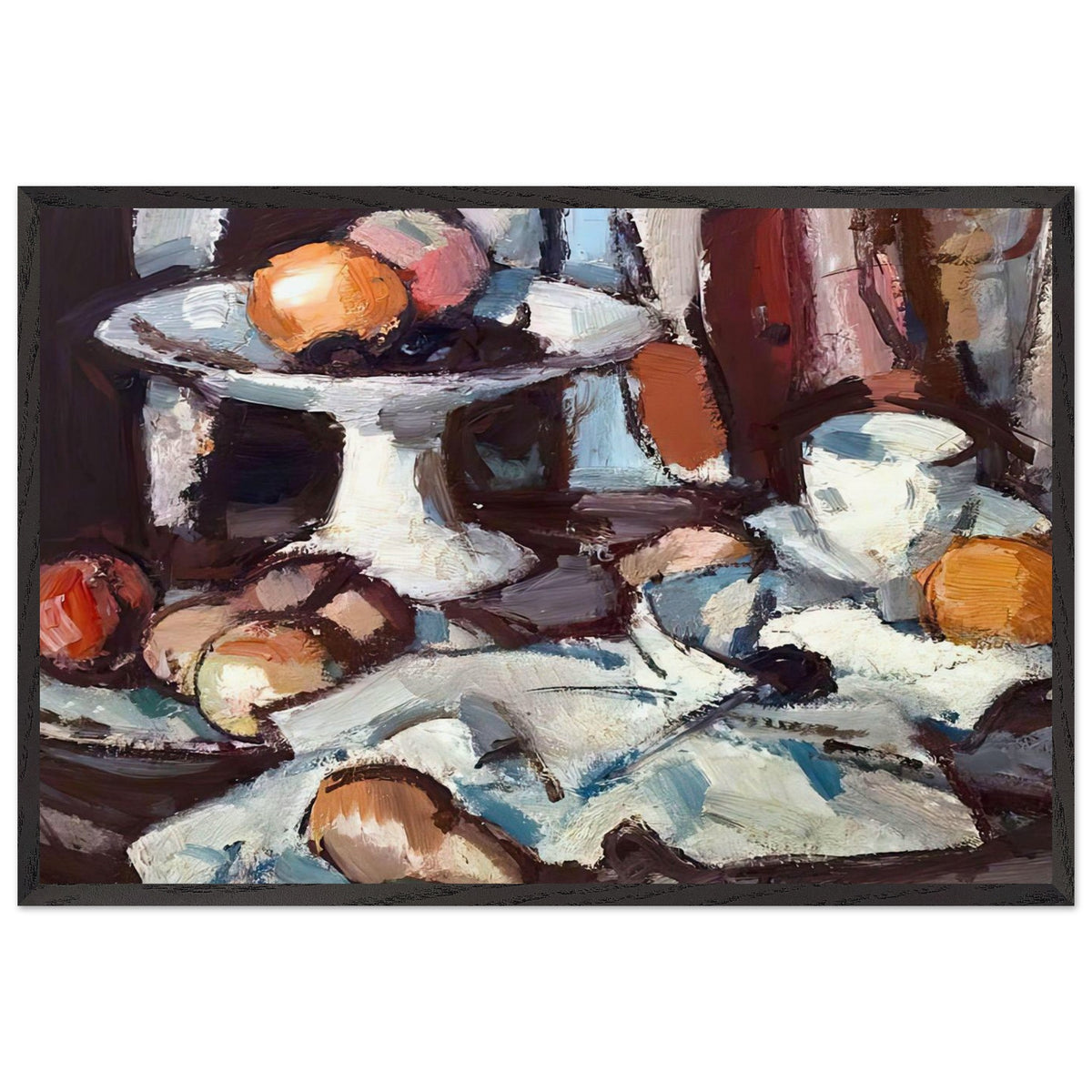 Still Life with Fruit by Samuel Peploe, framed poster